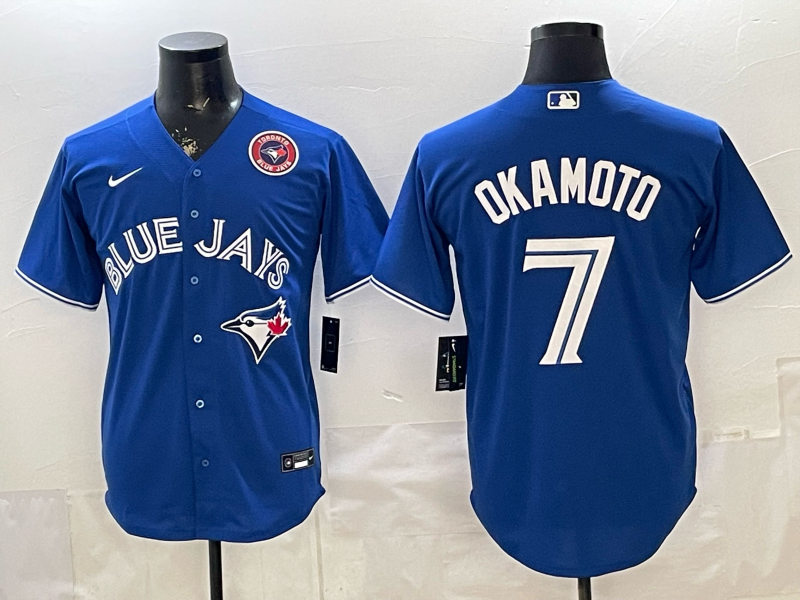 Men 2026 Toronto Blue Jays #7 Okamoto Blue Game Nike MLB Jersey 0410004->toronto blue jays->MLB Jersey